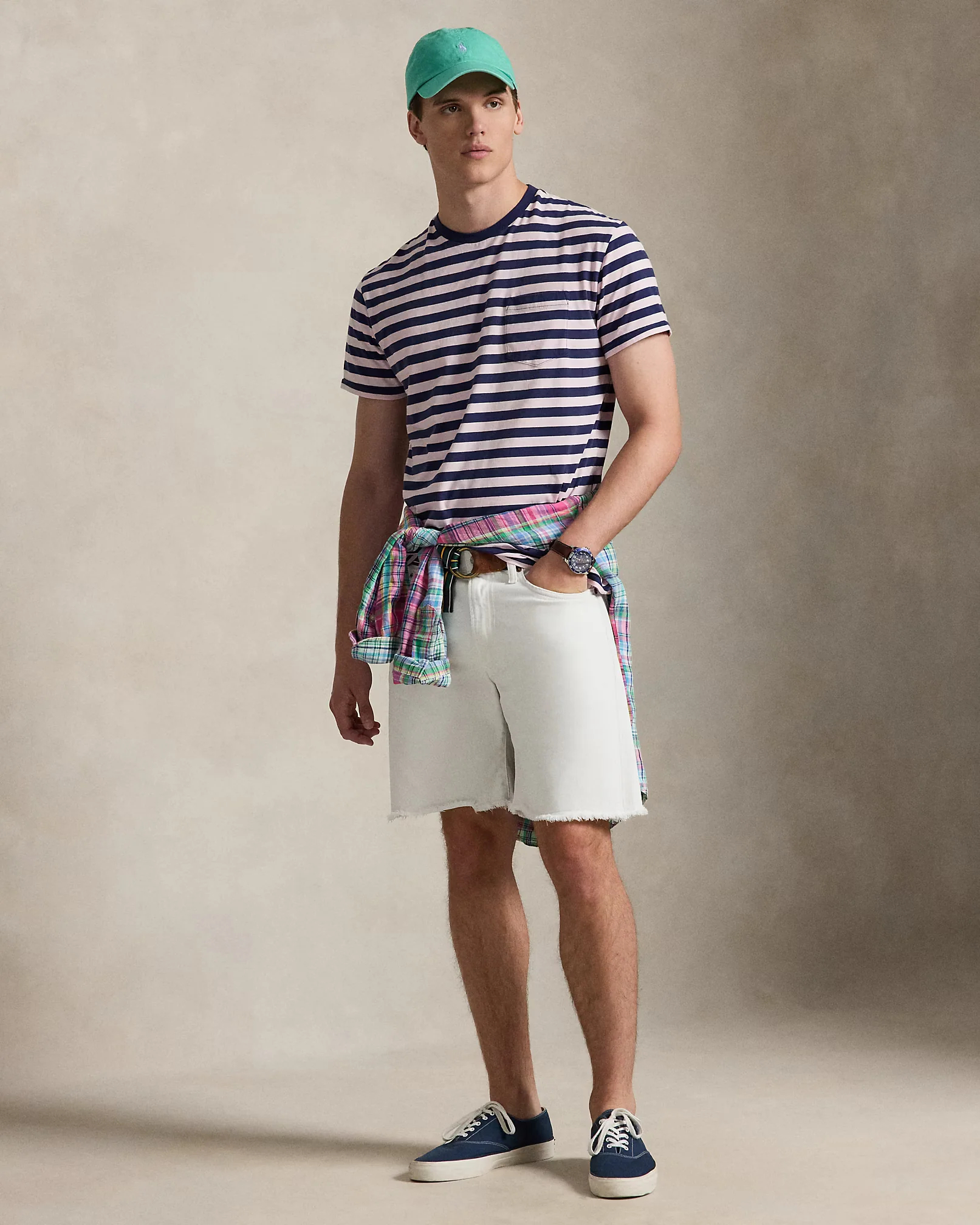 Classic Fit Striped Jersey T-Shirt