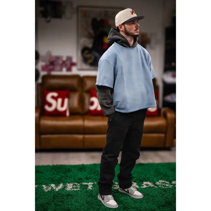 Fleece Yoke Tee Back - Yeezy Gap