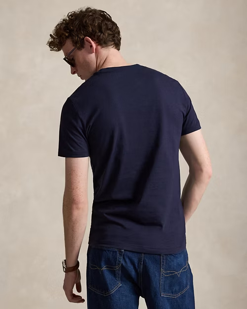 Custom Slim Fit Jersey Crewneck T-Shirt Save to Wishlist Polo Ralph Lauren