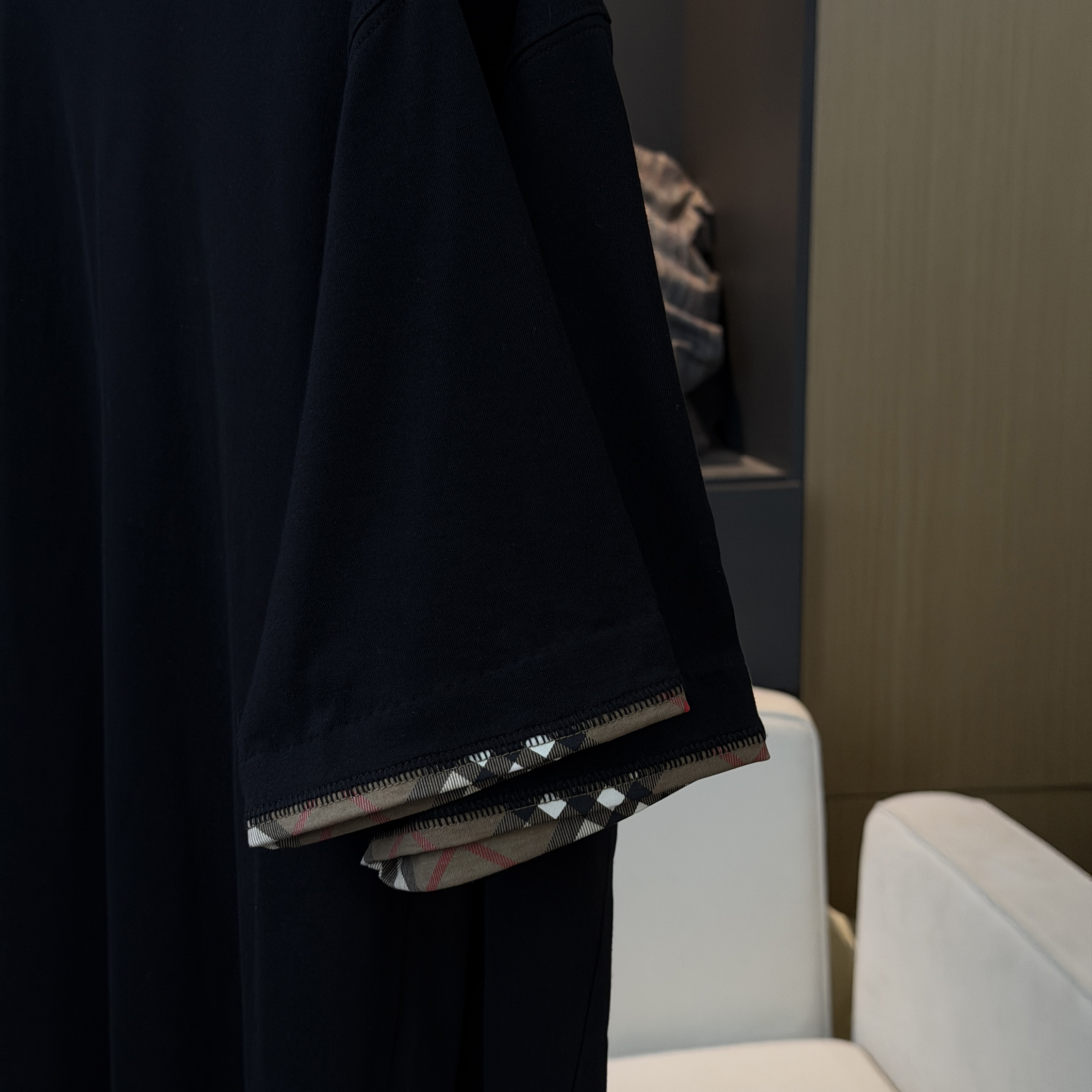 Organic Cotton Check Sleeve