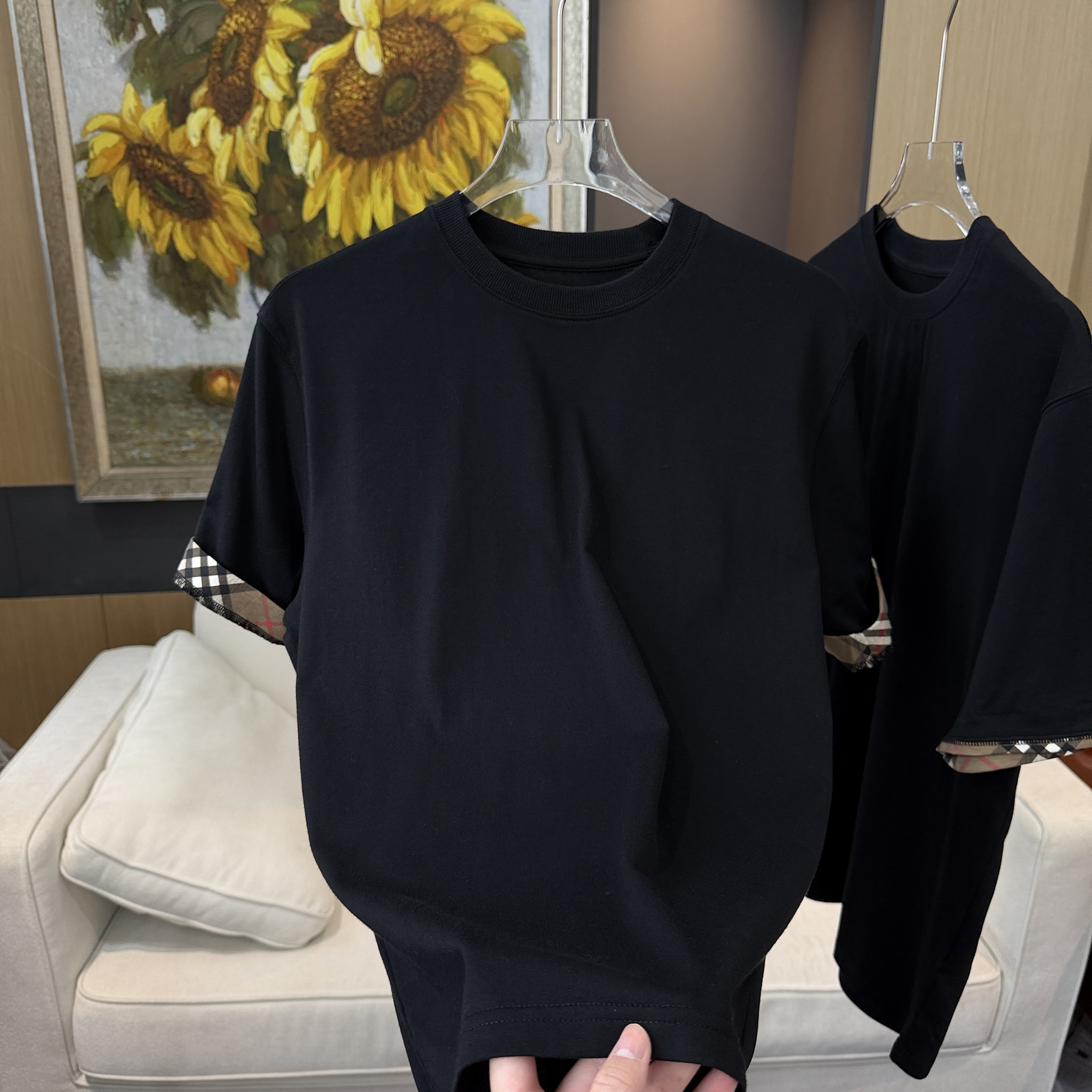 Organic Cotton Check Sleeve