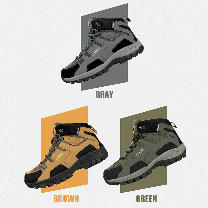 (⏰ Limited Time Sale 49% OFF 🔥) Men's Waterproof Hiking Boots - Breathable Quick-Dry Upper,Mountain Trekking & Outdoor Adventures | All-Terrain Grip & Abrasion-Proof-SCSLUXE