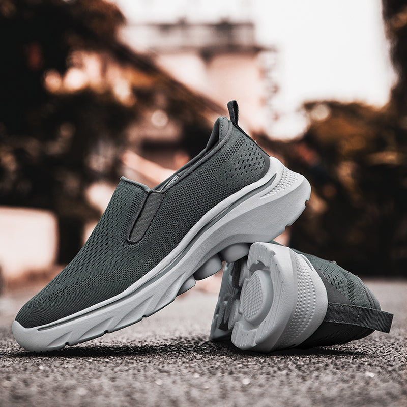 Men‘s’ Slip-On Running Walking Shoes - Zero Laces Comfort, Non-Slip Traction & Cushioned Support-SCSLUXE