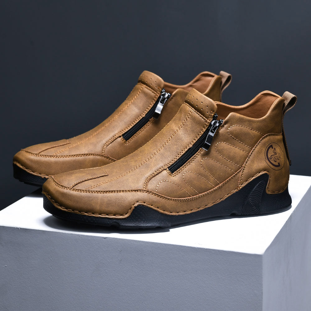 🔥Last Day Promotion 70% OFF 🎁 -Men's Waterproof Orthopedic Walking Shoes, Improve Posture, Pain Free, Easy On Off, For Riding Driving and Daily Commutes-SCSLUXE