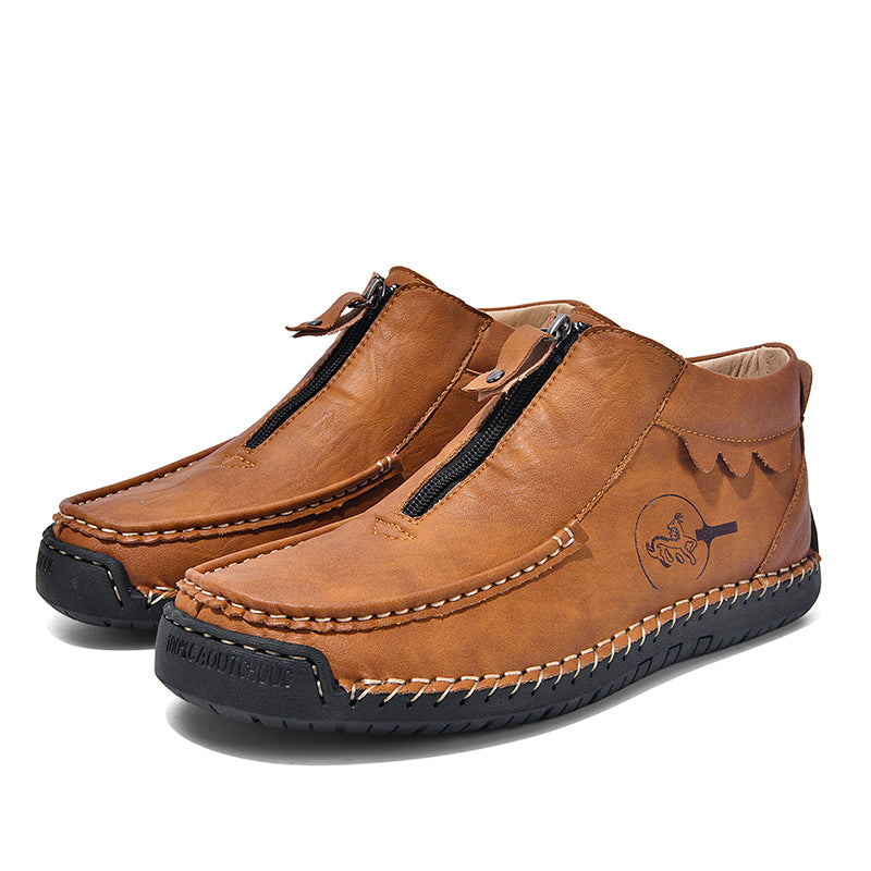 Men's Vintage Outdoor Work Boots – Orthopedic Comfort, Handcrafted Stitching, Waterproof & Non-Slip, Relieves Foot Pain-SCSLUXE