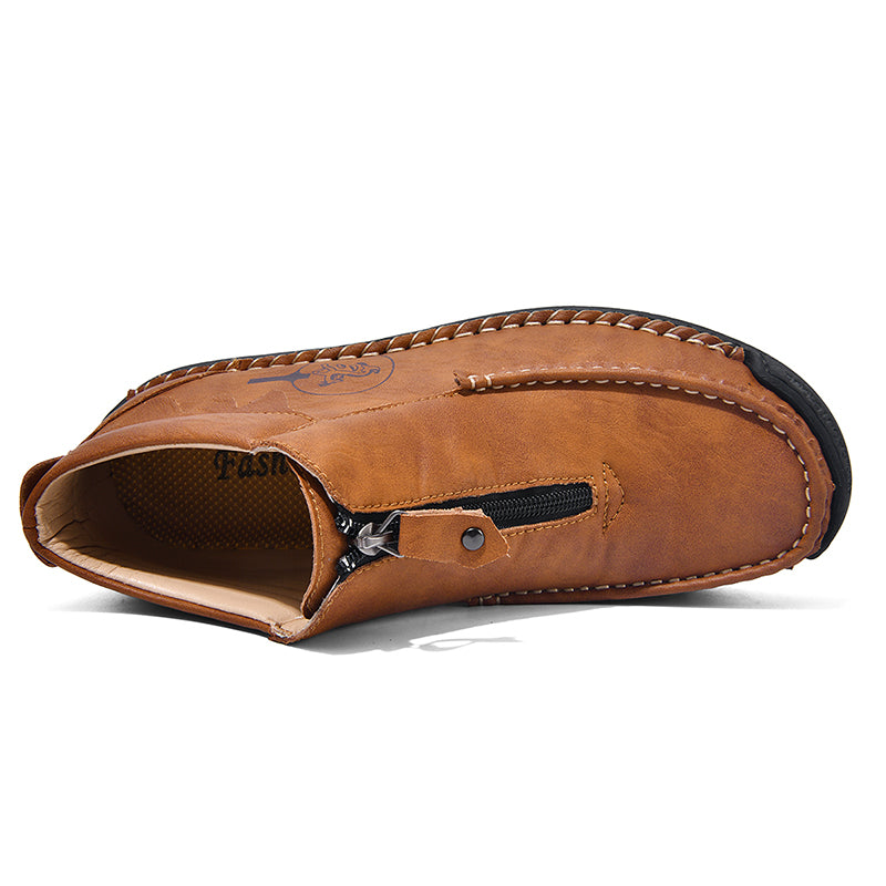 Men's Vintage Outdoor Work Boots – Orthopedic Comfort, Handcrafted Stitching, Waterproof & Non-Slip, Relieves Foot Pain-SCSLUXE