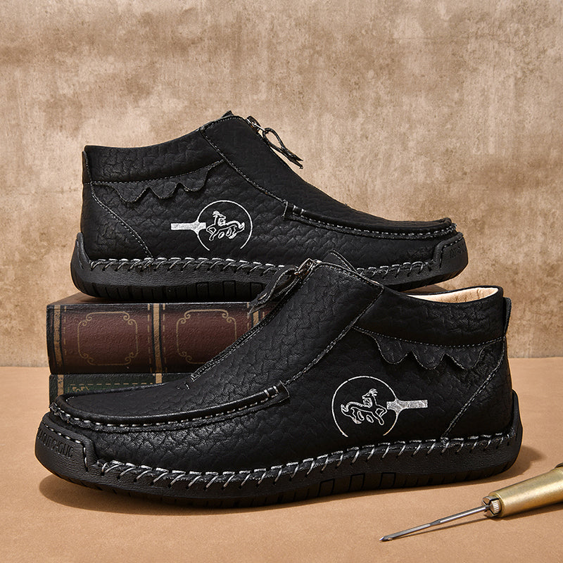 Men's Vintage Outdoor Work Boots – Orthopedic Comfort, Handcrafted Stitching, Waterproof & Non-Slip, Relieves Foot Pain-SCSLUXE