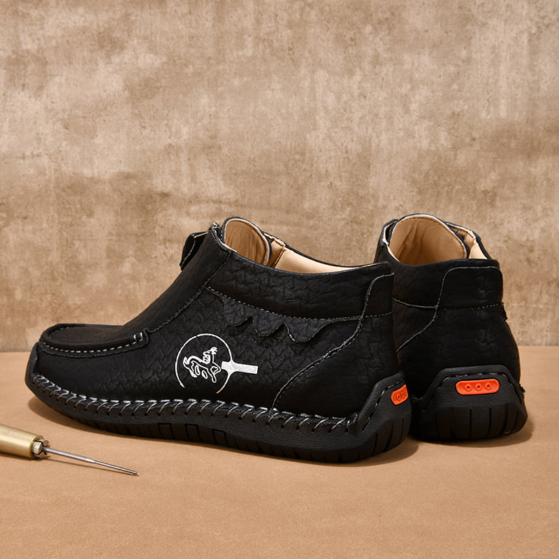 Men's Vintage Outdoor Work Boots – Orthopedic Comfort, Handcrafted Stitching, Waterproof & Non-Slip, Relieves Foot Pain-SCSLUXE