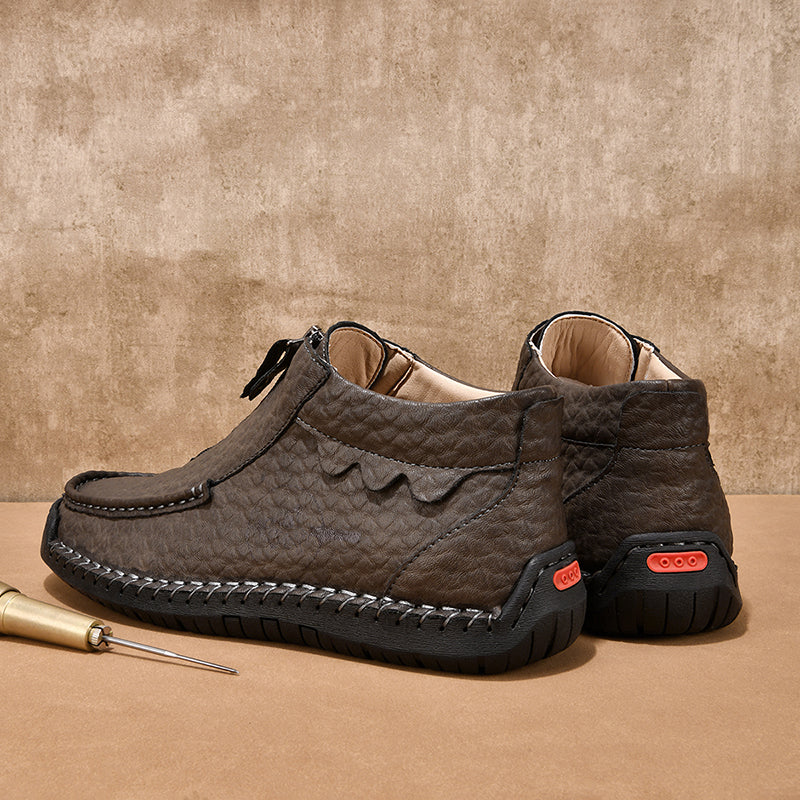 Men's Vintage Outdoor Work Boots – Orthopedic Comfort, Handcrafted Stitching, Waterproof & Non-Slip, Relieves Foot Pain-SCSLUXE