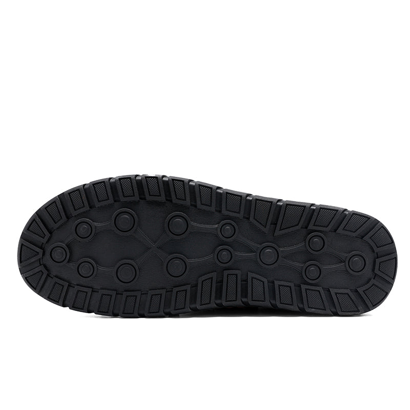 Mens Hand Stitching Leather Lace Up Ankle Boots Casual Vintage Non Slip Flats Arch Support Loafers for Hiking Walking Driving Chukka Boots-SCSLUXE