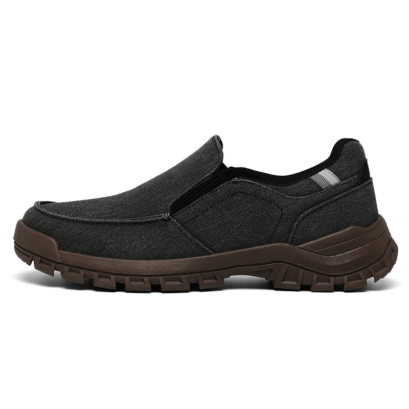 Men's Comfortable Non-Slip Pigskin Slip-On Casual Walking Shoes Outdoor Sports Shoes