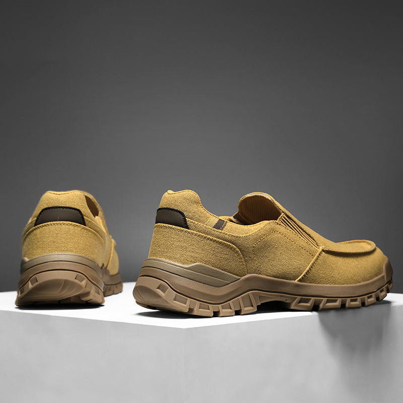 Men's Comfortable Non-Slip Pigskin Slip-On Casual Walking Shoes Outdoor Sports Shoes