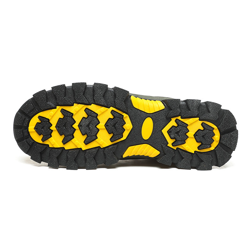 Men's Outdoor Hiking Work Boots - Slip-Resistant & Abrasion-Proof for Mountain/Construction