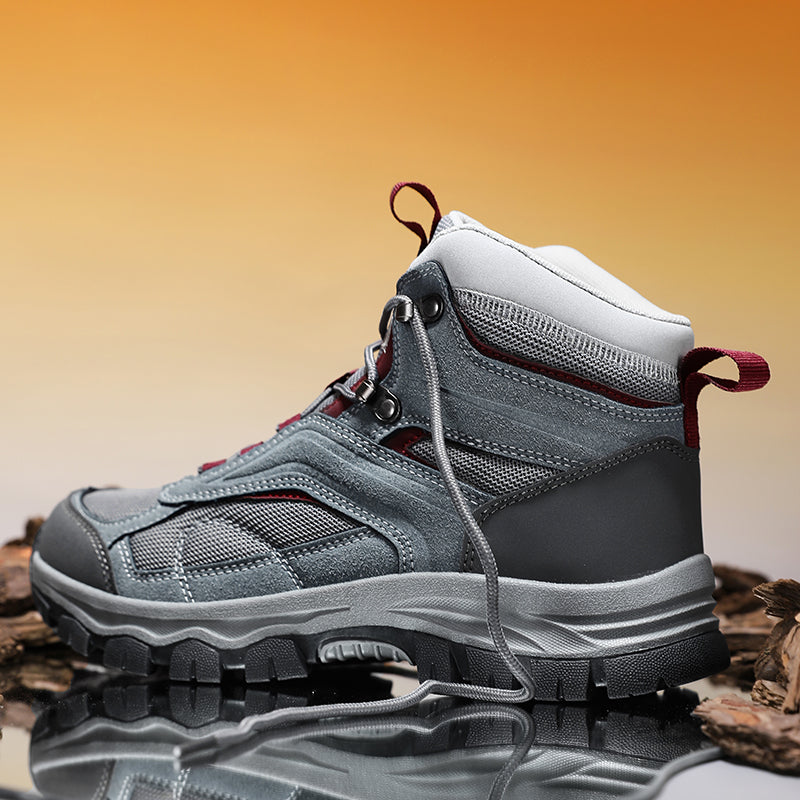 Men's Waterproof Hiking Boots - Breathable Quick-Dry Upper,Mountain Trekking & Outdoor Adventures | All-Terrain Grip & Abrasion-Proof-SCSLUXE