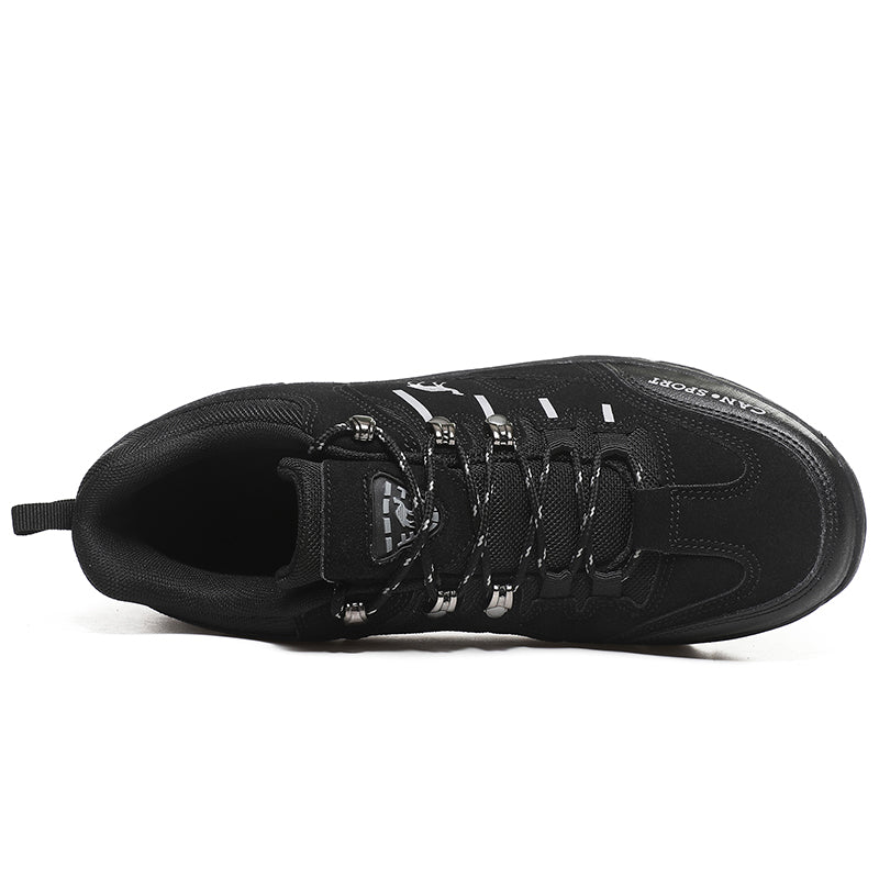 Men’s Suede Waterproof Hiking Shoes – Wide Fit, Breathable, High-Traction Outsole-SCSLUXE