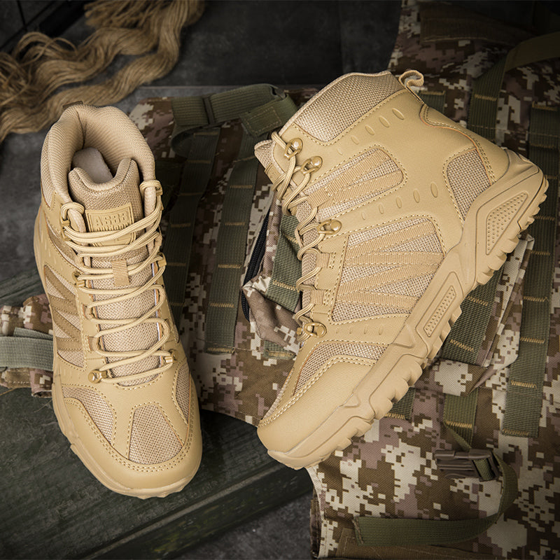 Men’s Tactical Work & Hiking Boots – High Ankle Support, Slip-Resistant, All-Day Pain Relief Comfort