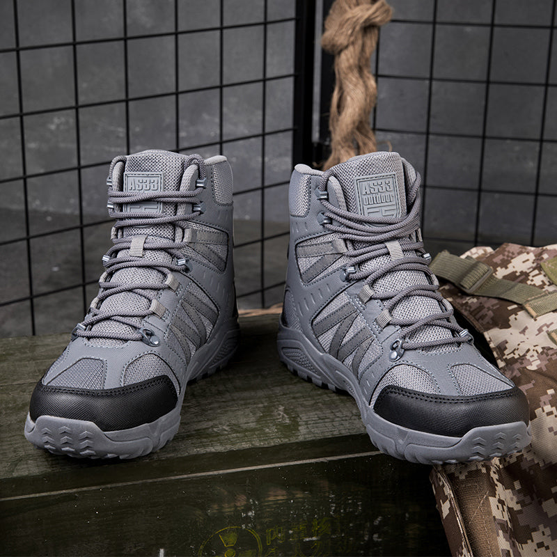 Men’s Tactical Work & Hiking Boots – High Ankle Support, Slip-Resistant, All-Day Pain Relief Comfort