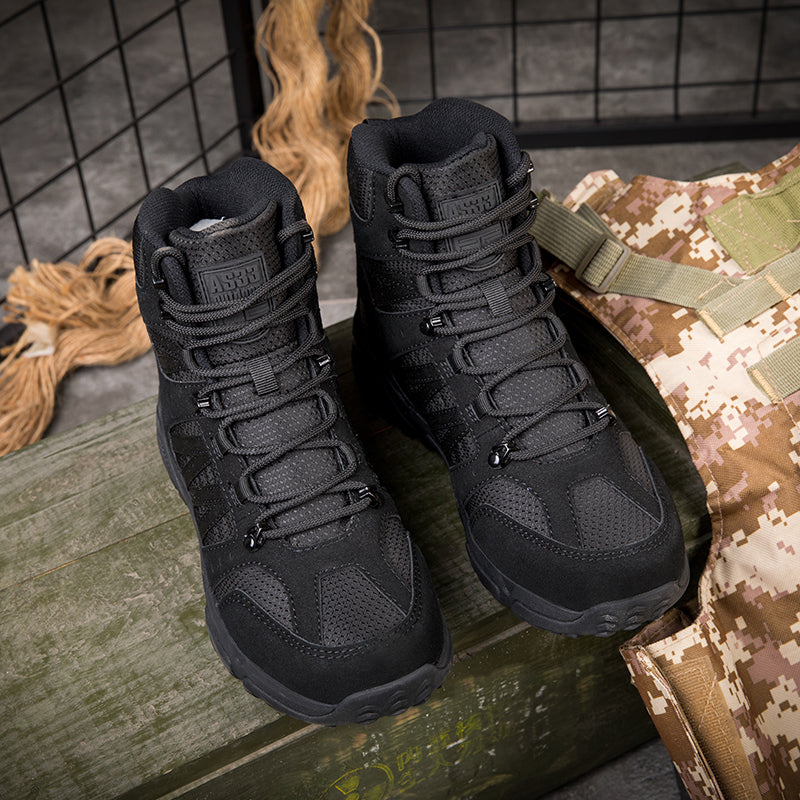 Men’s Tactical Work & Hiking Boots – High Ankle Support, Slip-Resistant, All-Day Pain Relief Comfort