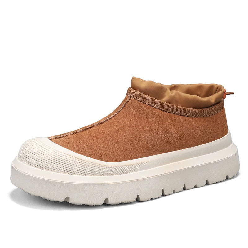 Men's Winter Warmth Wool Snow Boots Waterfoor Non-Silp Cotton Boots Orthopedic Support Winter Slippers-SCSLUXE