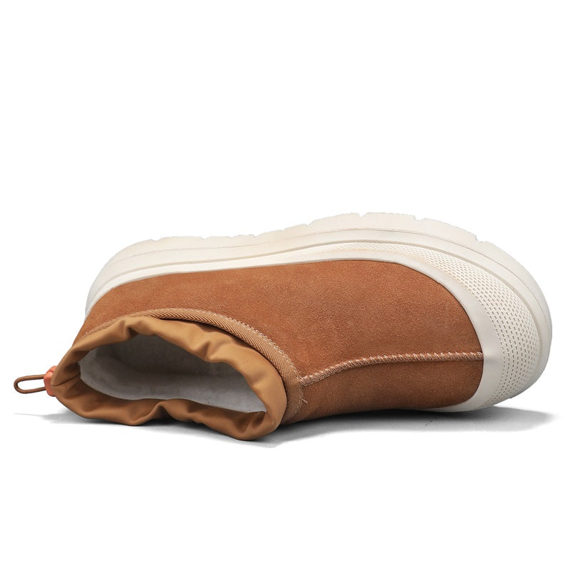 Men's Winter Warmth Wool Snow Boots Waterfoor Non-Silp Cotton Boots Orthopedic Support Winter Slippers-SCSLUXE