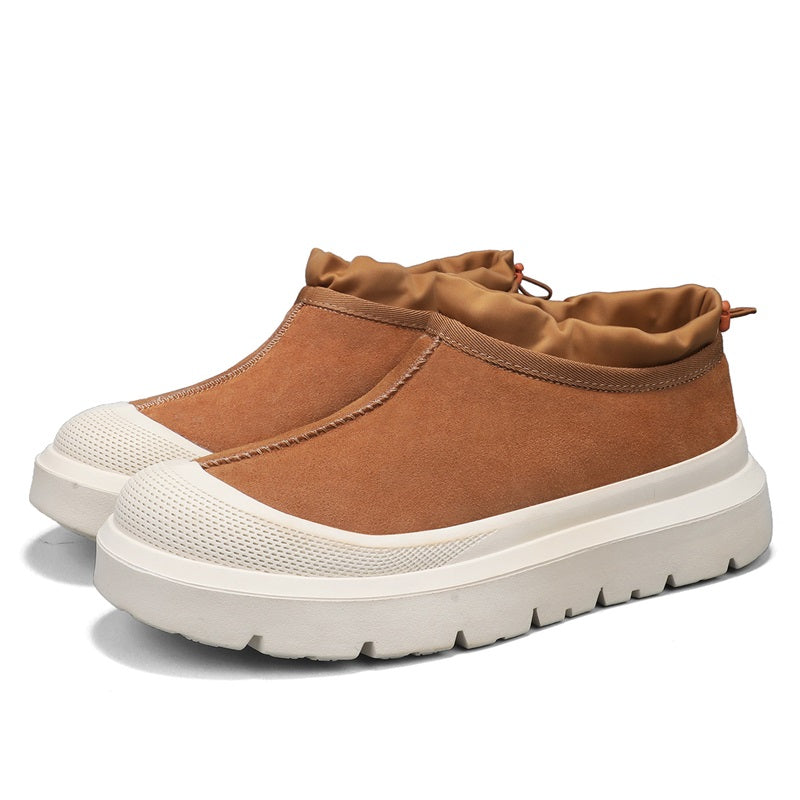 Men's Winter Warmth Wool Snow Boots Waterfoor Non-Silp Cotton Boots Orthopedic Support Winter Slippers-SCSLUXE