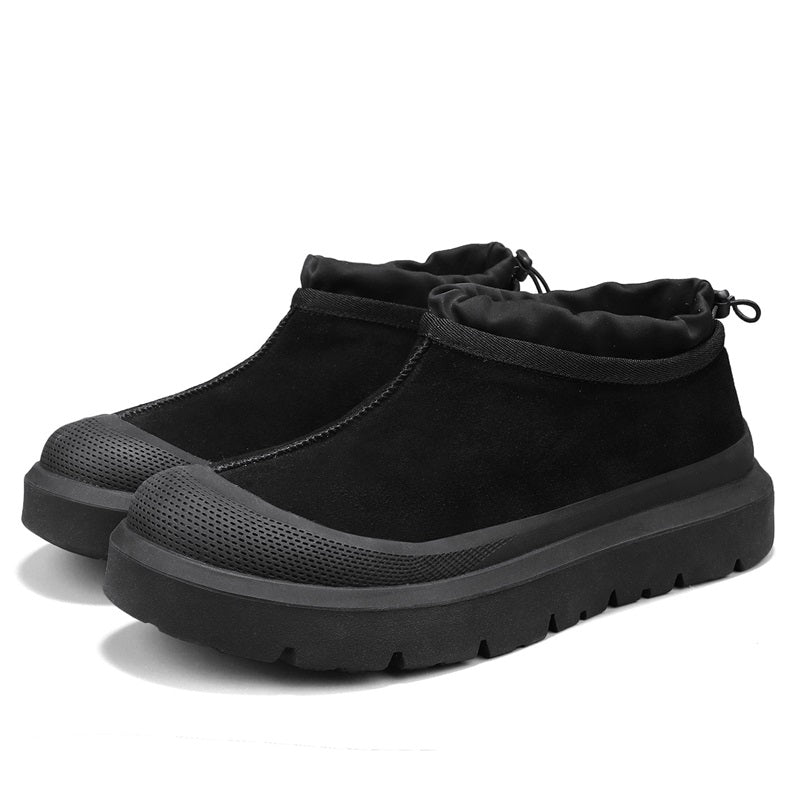 Men's Winter Warmth Wool Snow Boots Waterfoor Non-Silp Cotton Boots Orthopedic Support Winter Slippers-SCSLUXE