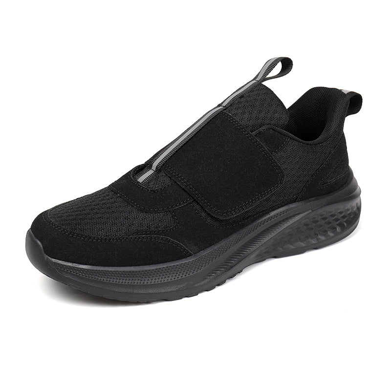 Men‘s’ Slip-On Running Walking Shoes - Zero Laces Comfort, Non-Slip Traction & Cushioned Support