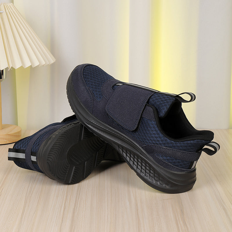 Men‘s’ Slip-On Running Walking Shoes - Zero Laces Comfort, Non-Slip Traction & Cushioned Support