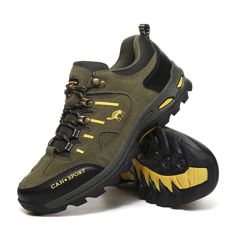 Men’s Suede Waterproof Hiking Shoes – Wide Fit, Breathable, High-Traction Outsole---new