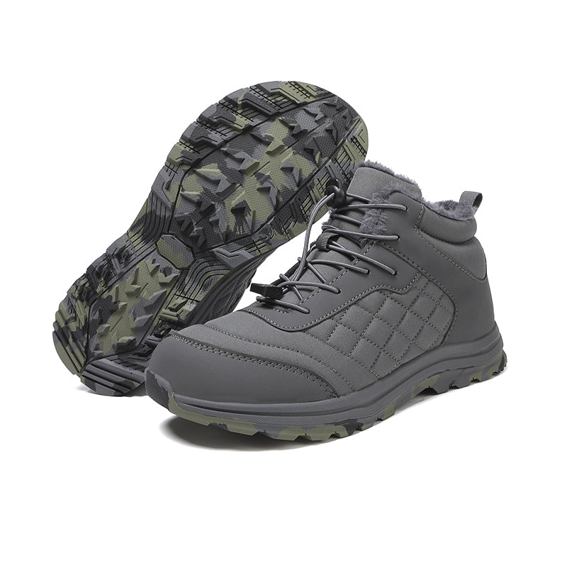 Men Combat Boots Waterproof Non-Slip Hiking Boots Anti-Puncture Anti-Sprain Work Boots