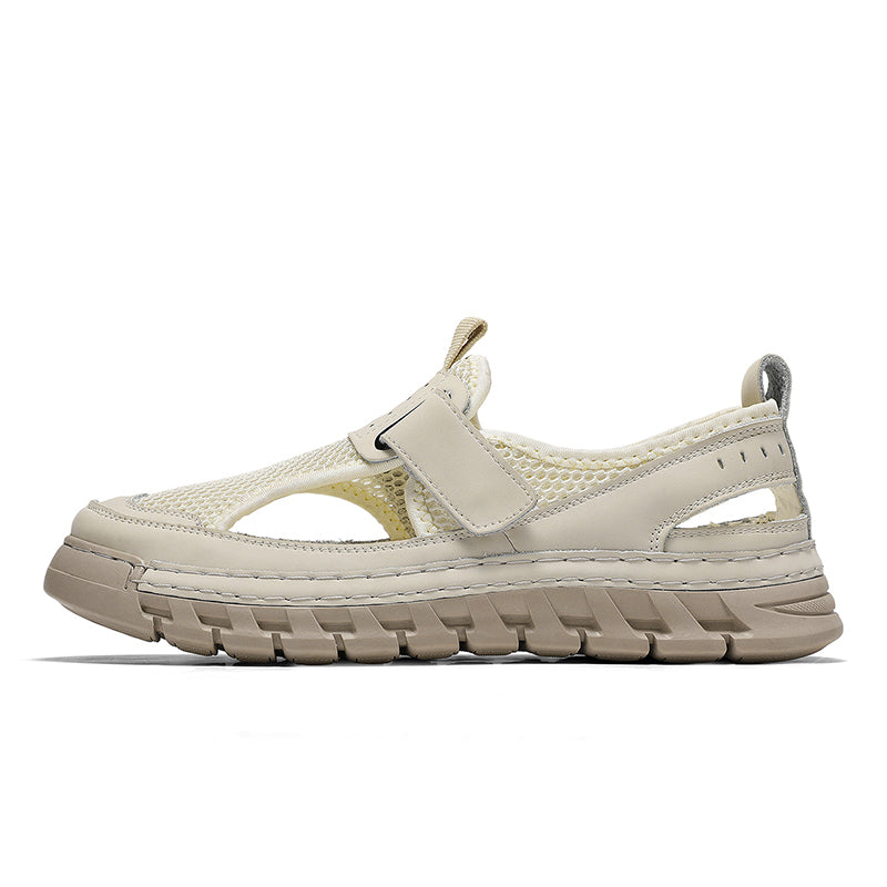 (⏳49% OFF)Men's Mesh Fisherman Sandals – Hook & Loop, Non-Slip for Wading & Fishing