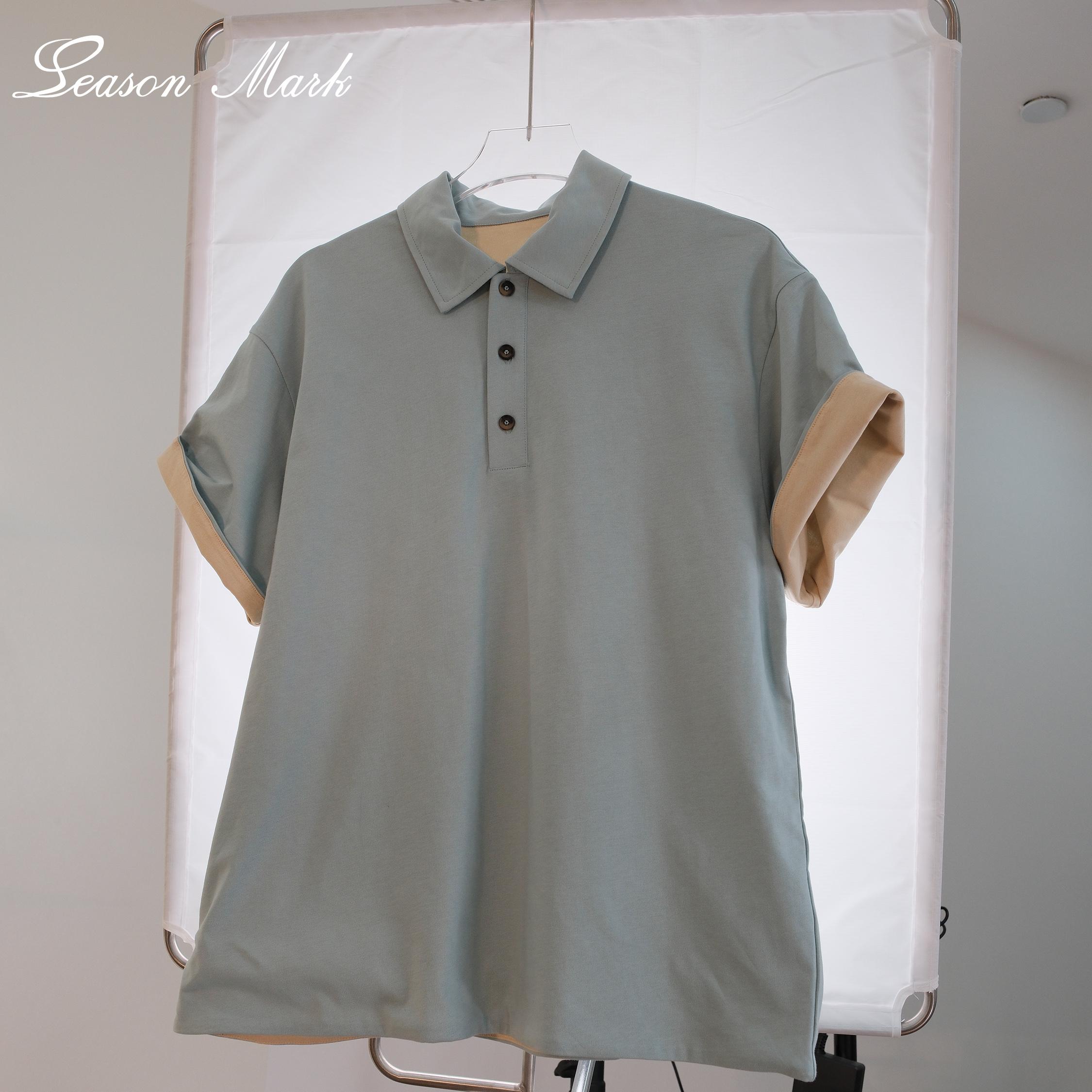 Modern Two-Tone Tee. Clean Style. All-Day Comfort.