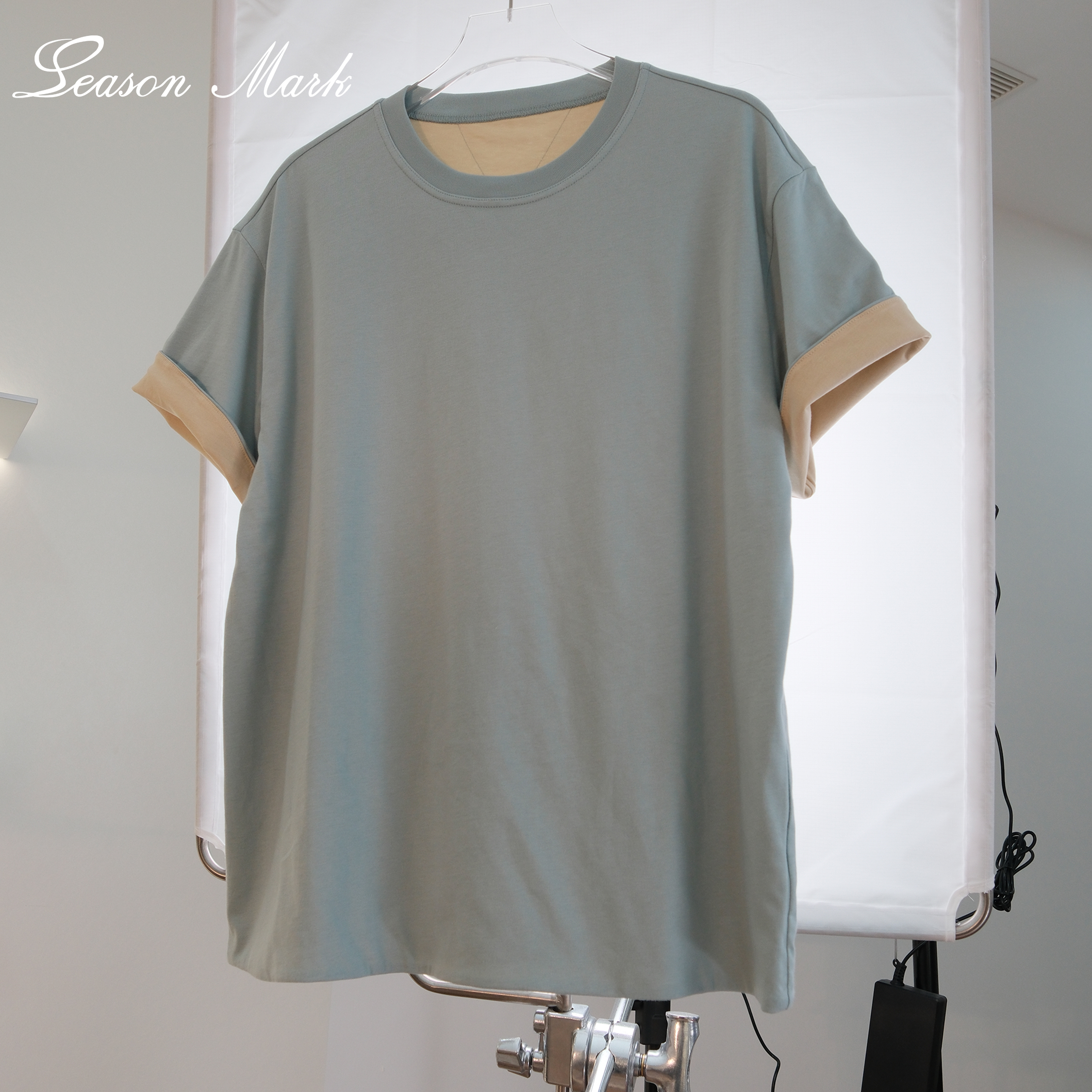 Modern Two-Tone Tee. Clean Style. All-Day Comfort.