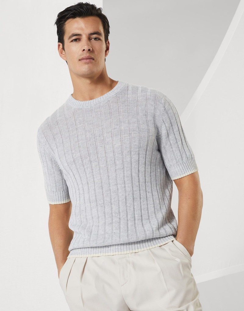 Premium Linen-Cotton Knit T-Shirt