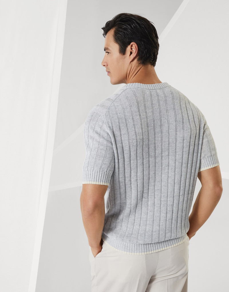 Premium Linen-Cotton Knit T-Shirt