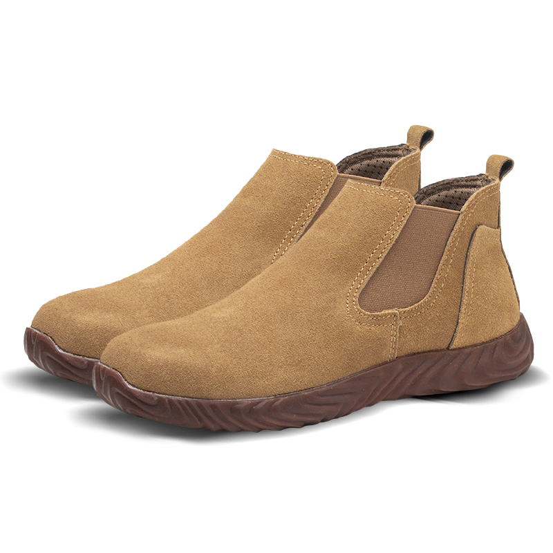 (Multiple Protection👍)High Quality Work Boots - Super Wear-Resistant Leather Material Kevlar Sole Anti-Impact Steel Toe Orthotic Insole-SCSLUXE