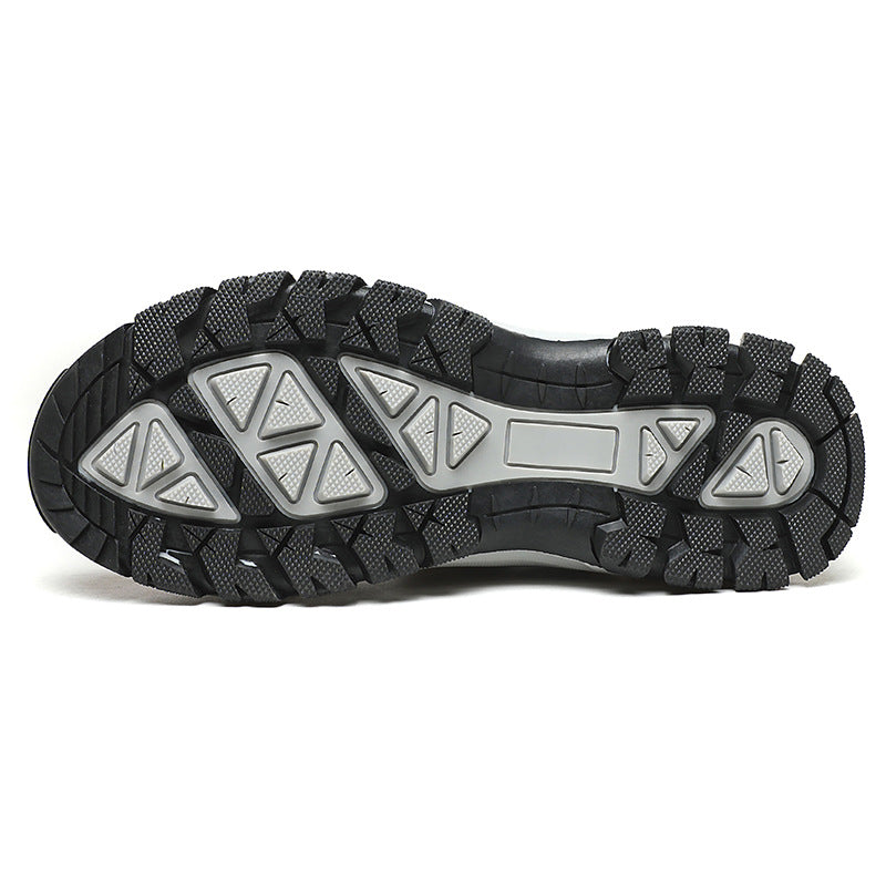 Men's Genuine Leather Breathable Lightweight Arch Support Hiking Orthopedic Shoes