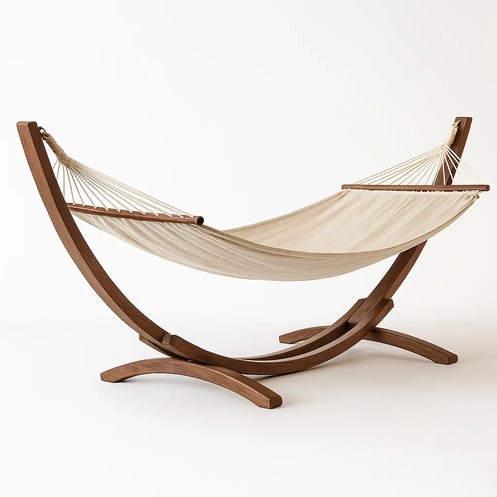 Hamac avec support en bois