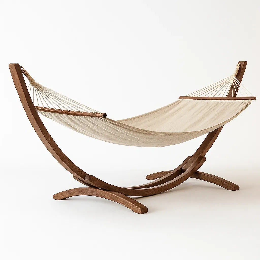 Hamac avec support en bois