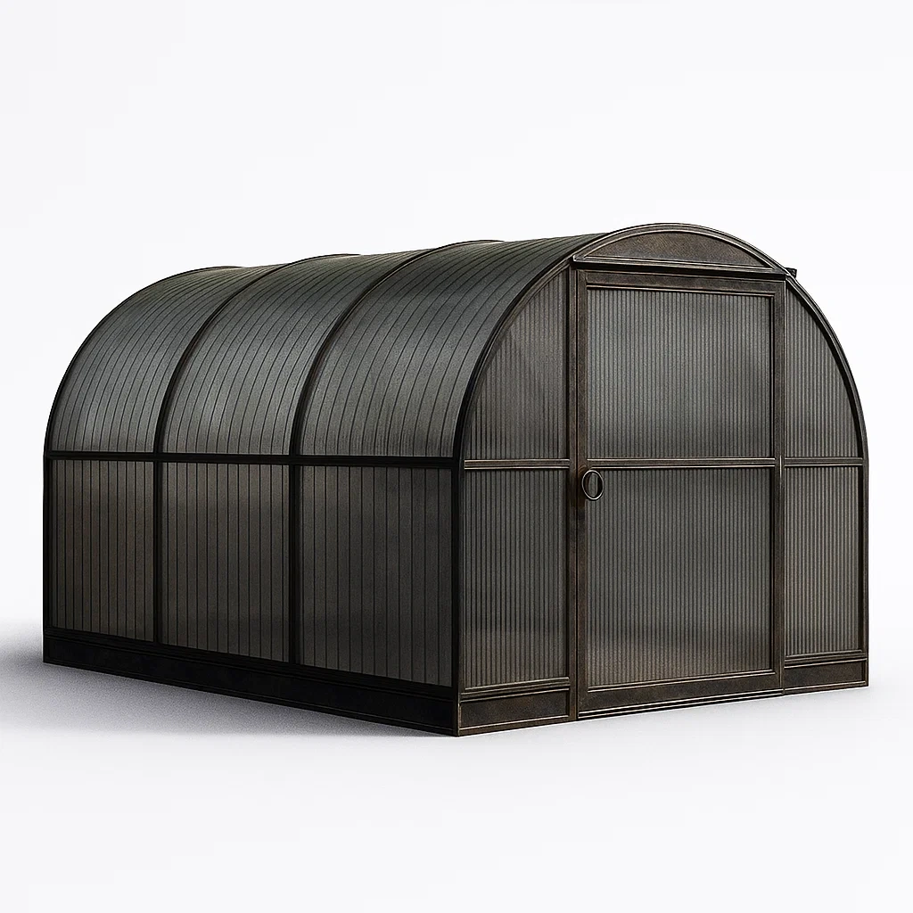 Serre de jardin en polycarbonate et aluminium (300x200x220 cm)