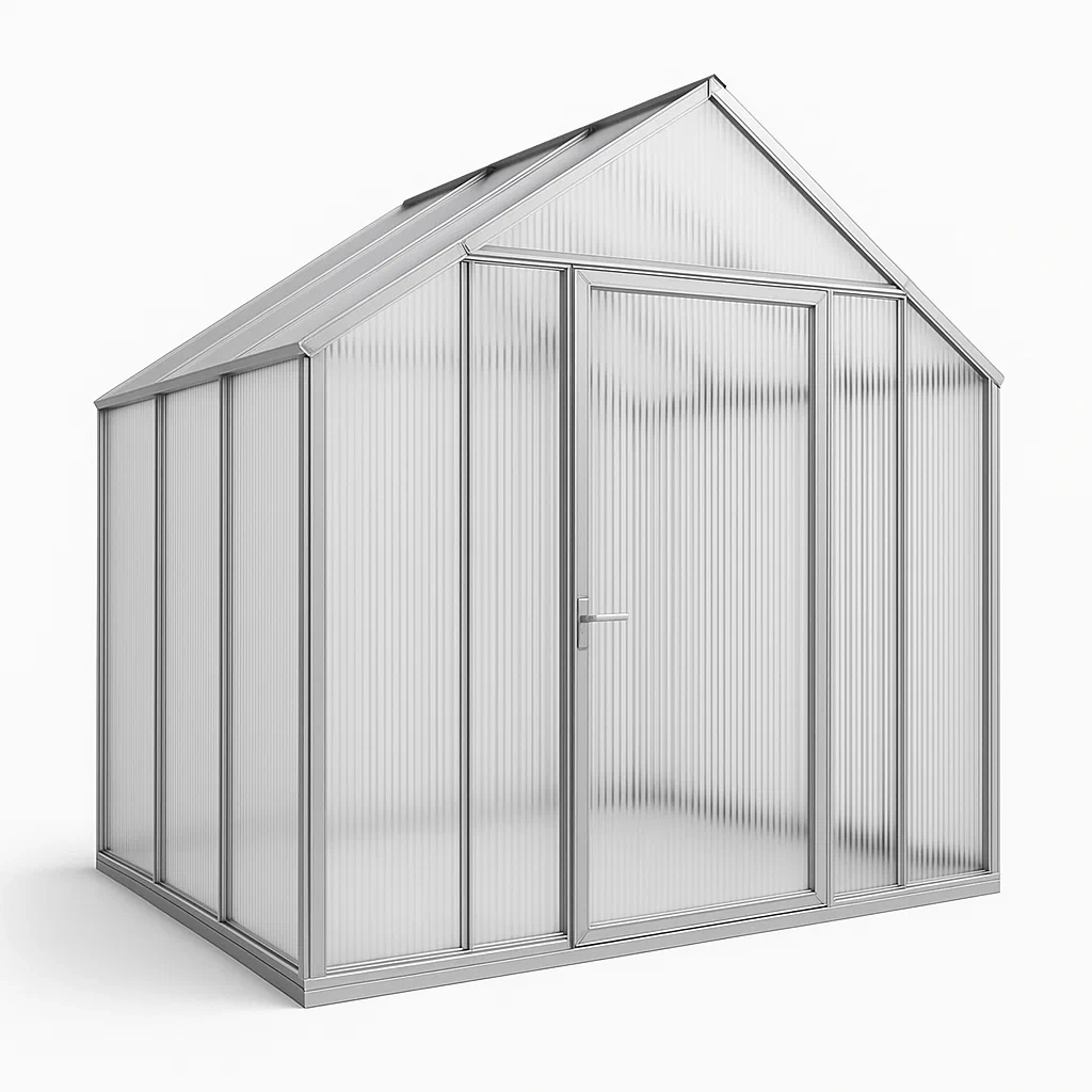 Serre de jardin en aluminium et polycarbonate