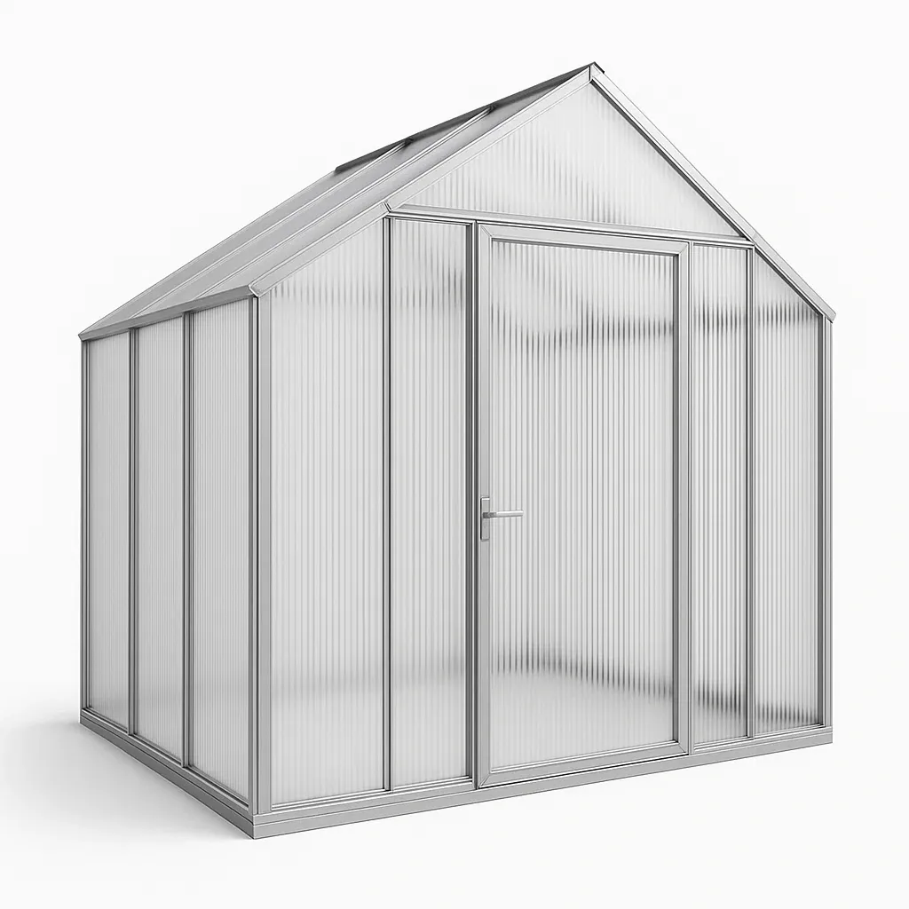 Serre de jardin en aluminium et polycarbonate