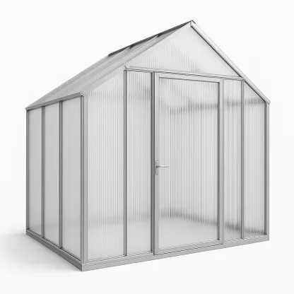 Serre de jardin en aluminium et polycarbonate