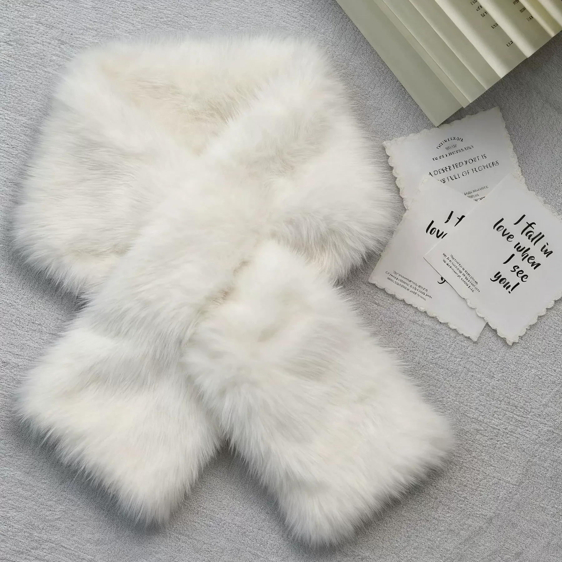 Scarf link - Fashion scarf, plush and cute warm scarf