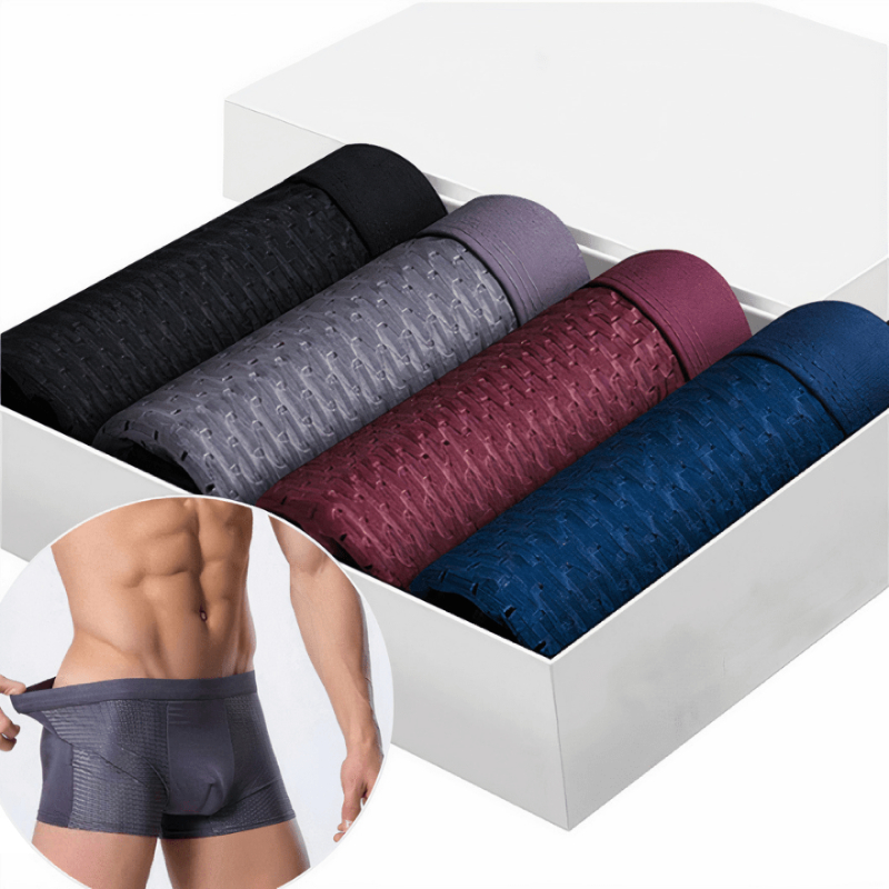 🔥Buy 5 Get 5 Free only today!!!💥BAMBOO FIBRE BOXER SHORTS - FOR ALL-DAY COMFORT