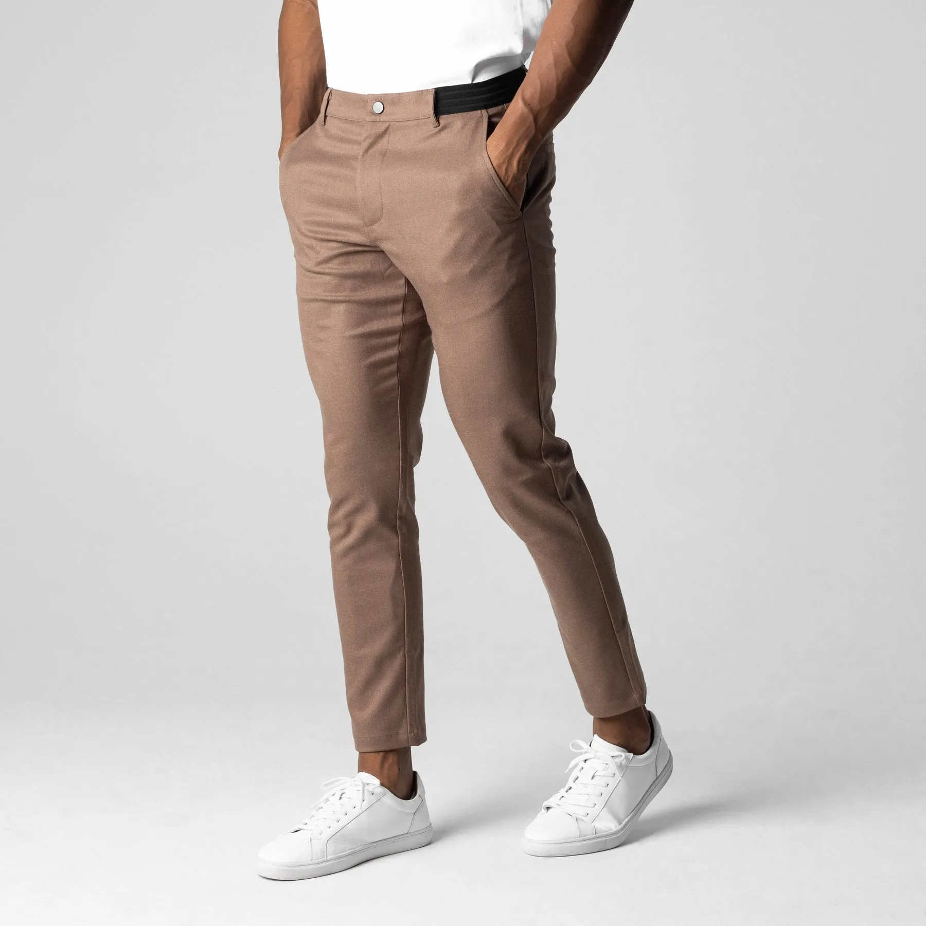 ACTIVE CHINOS - BROWN