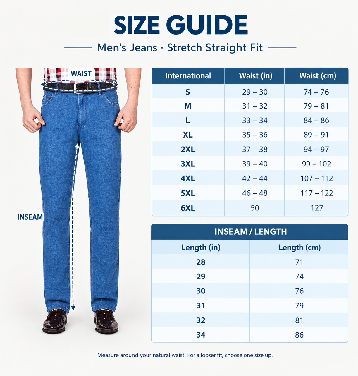 JettJeans3 - Men's Classic Straight Fit Stretch Jeans