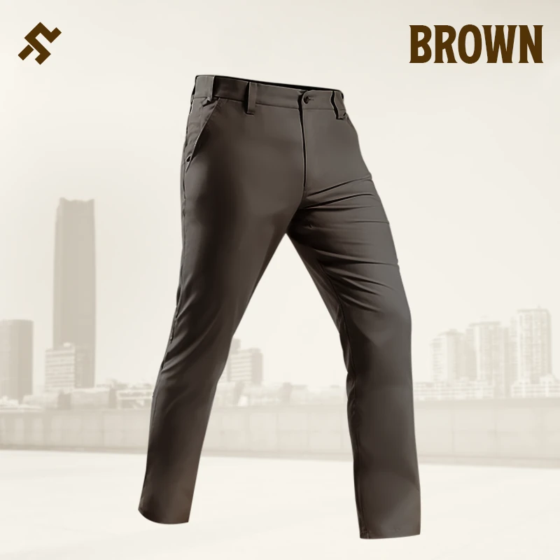 GlideActive - Men's Active Khaki Pants With Expandable Waistband