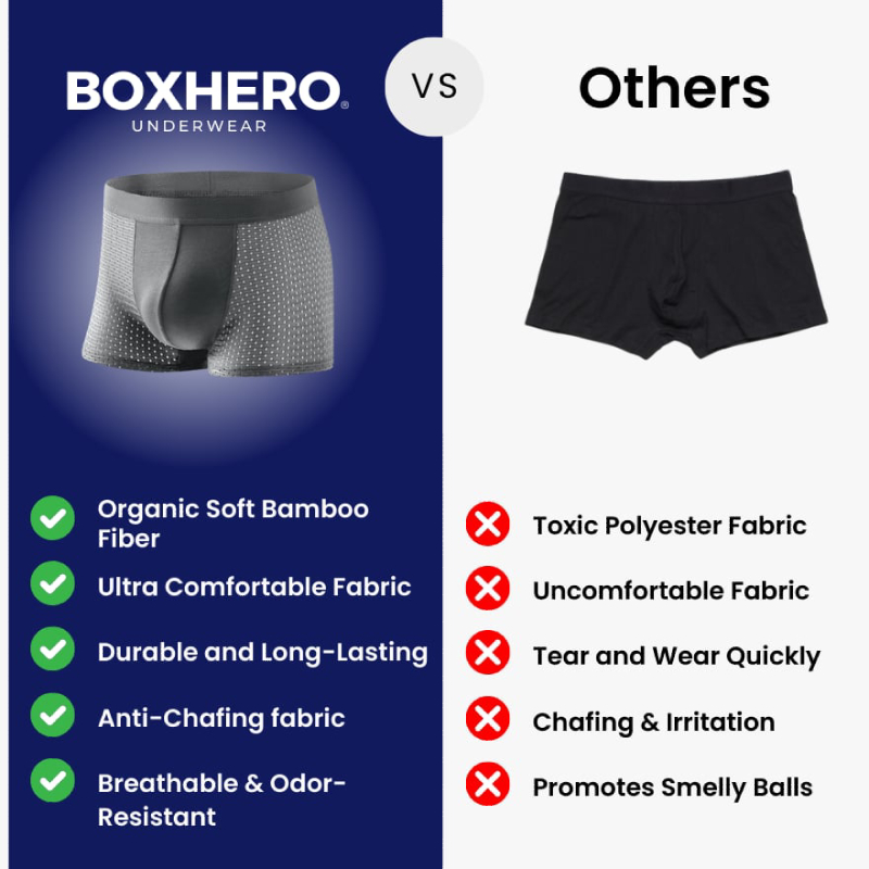 🔥Buy 5 Get 5 Free only today!!!💥BAMBOO FIBRE BOXER SHORTS - FOR ALL-DAY COMFORT