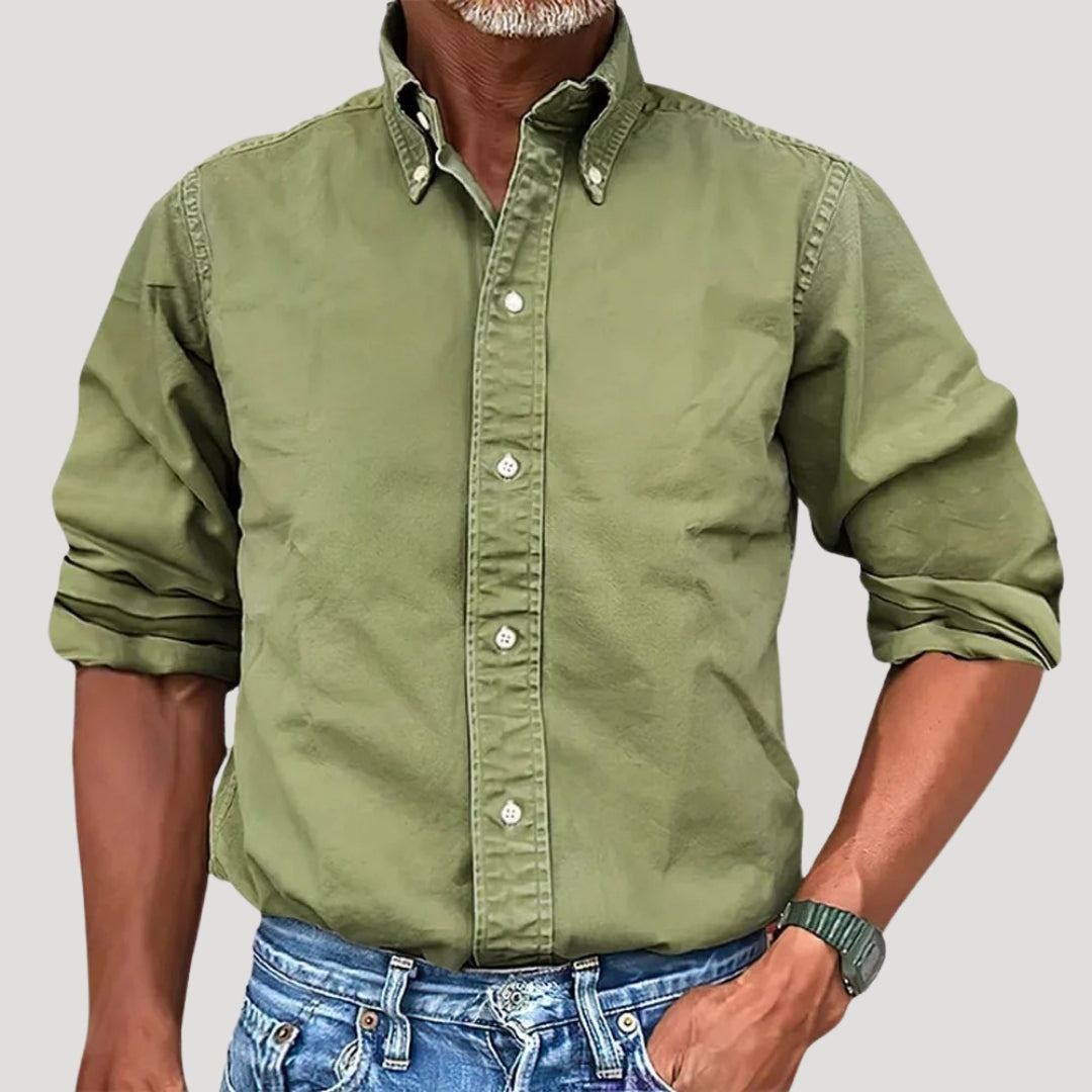 Men’s oxford work shirt – long sleeve button down